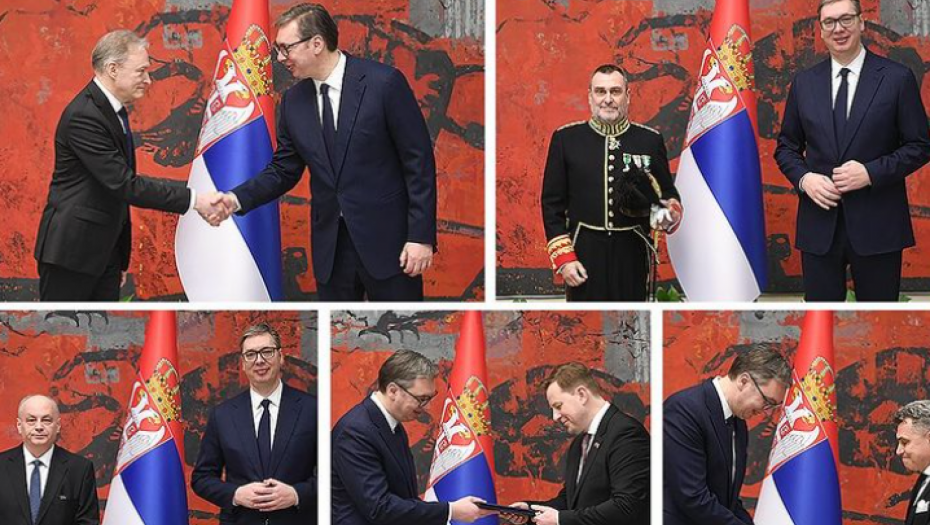 VUČIĆ PRIMIO NOVE AMBASADORE Poželeo sam im srdačnu dobrodošlicu i uspeh u radu (FOTO)