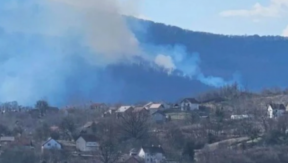 POŽAR KOD LOZNICE Vatrogasci se bore sa vatrenom stihijom