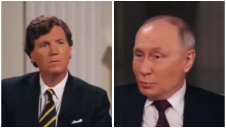 HVALA BOGU ŠTO TE CIA NIJE PRIMILA! Putin ismejao Karlsona, novinar ostao u šoku (VIDEO)