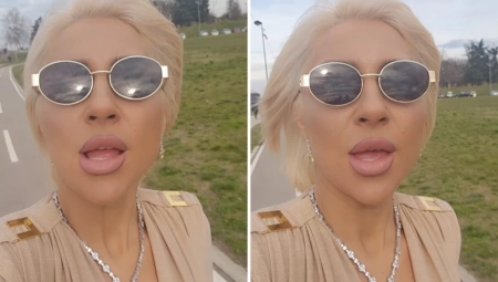 KOŽNE PANTALONE I DEKOLTE DO PUPKA! Jovana Jeremić vozi rolere u ovakvom izdanju, ljudi je zaustavljali da se slikaju, haos na ulicama