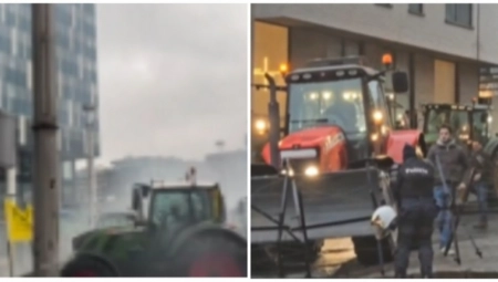 U BRISELU JE IZBIO OPŠTI HAOS Farmeri zapalili barikade i probili policijske punktove