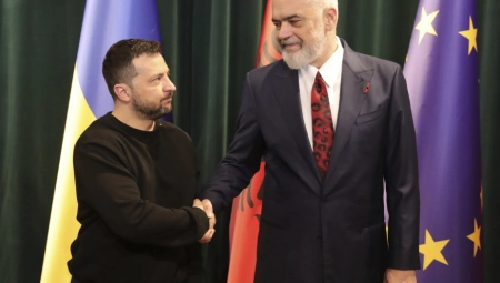 "RAMA JE NEPOKOLEBLJIV PRIJATELJ UKRAJINE" Zelenski prvi put u Albaniji (FOTO)
