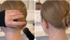 FRIZURA GOTOVA ZA DVA MINUTA Napravite punđu koja je hit na društvenim mrežama u tri koraka