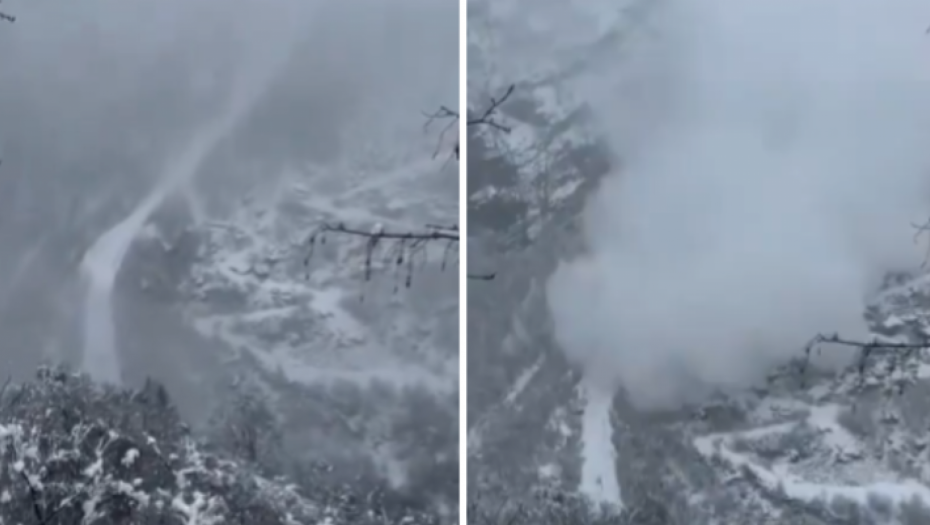 UDARILO SNAŽNO NEVREME, LAVINA ZATRPALA TUNEL Saobraćaj obustavljen, popaljeni alarmi