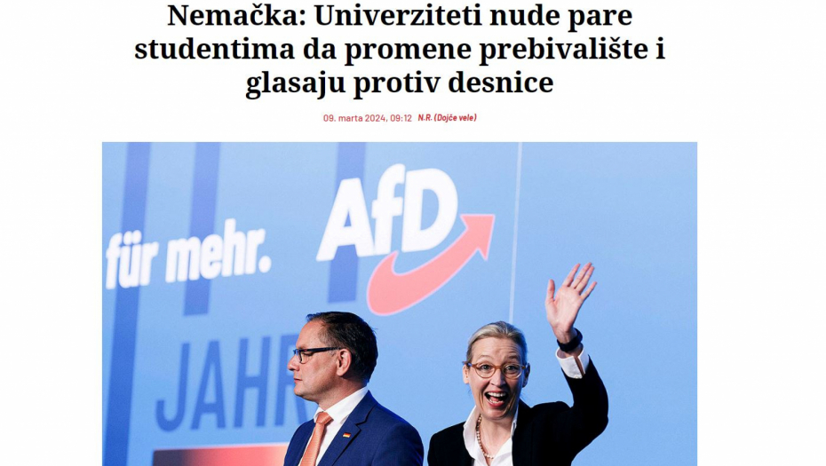 KOGA BRE VIŠE LAŽETE Nemci javno organizuju migraciju birača i još daju pare, a kada se jedna srpska glava preseli u Beograd to je izborna krađa!