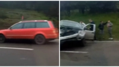 PRVI SNIMCI TEŠKE NESREĆE KOD BUBANJ POTOKA Auto se jutros isprevrtao - SKROZ JE ZGUŽVAN! Povređene vode u Urgentni (VIDEO)