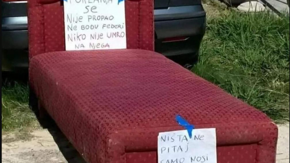 "NE BODU FEDERI, NIKO NIJE UMRO NA NJEGA" Srbin poklanja stari krevet, a njegove poruke izazvale pomamu na mrežama!