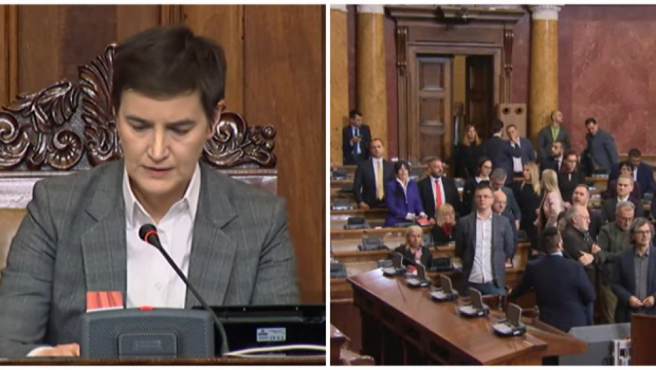 ANA BRNABIĆ NOVA PREDSEDNICA NARODNE SKUPŠTINE Opozicija divljala po završetku glasanja, sramno je šta su radili