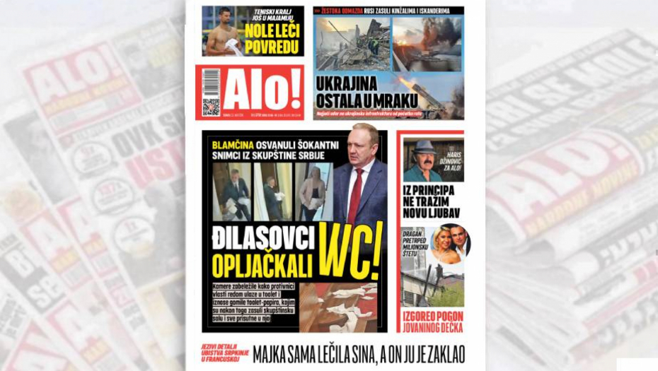 BLAMČINA Osvanuli šokantni snimci iz Skupštine Srbije: Đilasovci opljačkali WC!