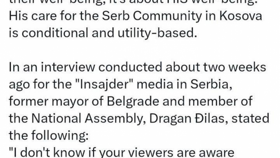 Kurtijev savetnik širi laži o dinaru i Đilasovu propagandu