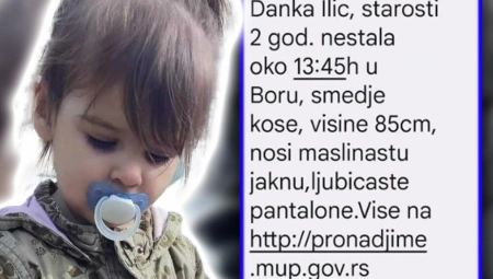 MAJKA I OTAC NESTALE DANKE U POLICIJI? Za devojčicom (2) se od jutros traga od vrata do vrata, SVE SE ČEŠLJA!