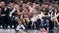 CRNO-BELI SVE UPROPASTILI ZA 10 MINUTA Partizan ušao u poslednju četvrtinu sa 13 razlike, a na kraju izgubio od Olimpijakosa