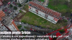 NASILJEM PROTIV SRBIJE Planirana zgrada umesto napuštene parcele!