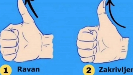 ZAKRIVLJEN ILI RAVAN Dobro ga pogledajte, jer oblik vašeg palca otkriva veoma važnu stvar o INTELIGENCIJI
