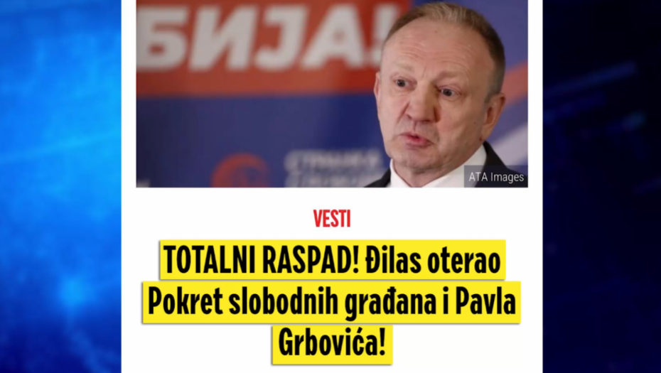 SLOBODA MEDIJA Kako je N1 sakrio da je Đilas oterao Pavla Grbovića (VIDEO)