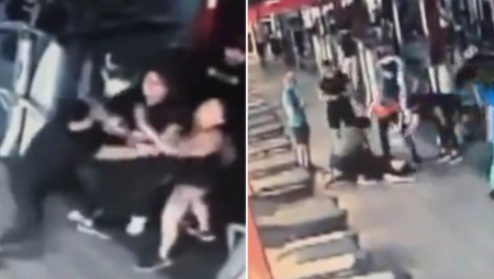 ODGRIZLA JOJ PRST NAKON SVAĐE! Krvnička tuča u teretani, kamera SVE snimila (VIDEO)