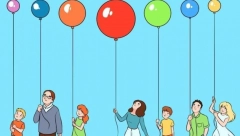 KAKO STOJITE SA LOGIKOM Procenite koji je balon najbliži plafonu