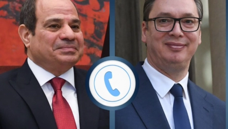 POTVRĐEN ZNAČAJ JAČANJA STRATEŠKOG PARTNERSTVA I PRIJATELJSTVA Predsednik Vučić razgovarao sa egipatskim kolegom