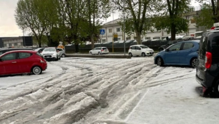 OLUJNO NEVREME U ITALIJI Vićenca i Verona se zabelele od grada (FOTO)