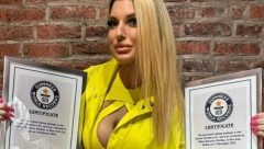 SRPKINJA SRUŠILA REZULTAT STAR 7 GODINA, NAGRADU JOJ URUČIO ŠVARCENEGER Dvostruka Ginisova rekorderka poručuje: Ne dišem dok radim sklekove