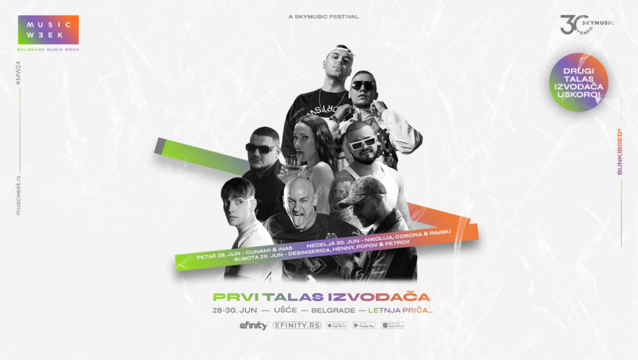 BELGRADE MUSIC WEEK OBJAVIO PRVI TALAS IZVOĐAČA, U PRODAJI EARLY BIRD ULAZNICE! Euforija fanova ne jenjava - u prodaji ulaznice sa 60% popusta!