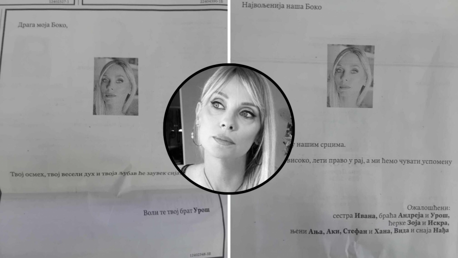 POTRESNE ČITULJE ZA BOJANU PREPLAVILE NOVINE U SRBIJI Porodica neutešna, reči njene sestre rasplakale sve