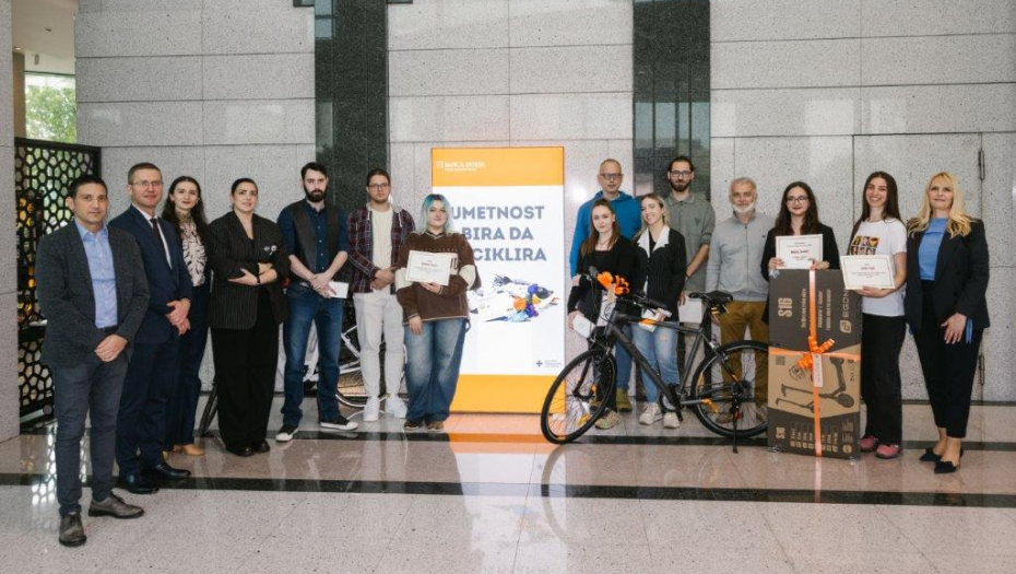 Predstavljena izložba studentskih radova u okviru konkursa ,,Umetnost bira da reciklira’’