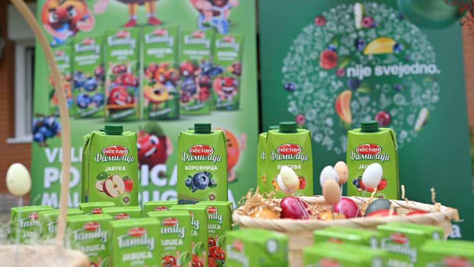 USKRŠNJA DONACIJA KOMPANIJE NECTAR Kompanija Nectar donirala proizvode i organizovala uskršnje druženje sa decom iz SOS dečijeg sela u Sremskoj Kamenici