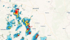 JAKO NEVREME JURIŠA KA SRBIJI Gledajte samo radarske snimke, SRUČIĆE se uskoro, naredna dva sata kritična!