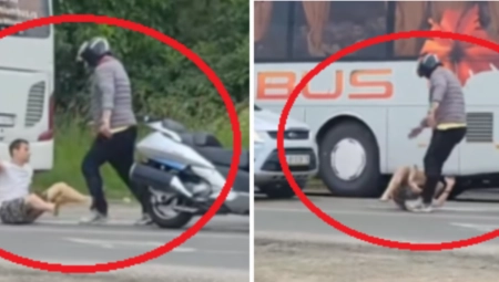 BRUTALNA MAKLJAŽA U SREMSKOJ KAMENICI Motorista izvukao vozača iz auta pa počeli da se pesniče - NAROD ZGRNUT GLEDAO (VIDEO)