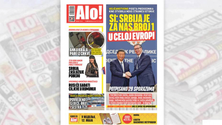 SI: SRBIJA JE ZA NAS BROJ 1 U EVROPI! Poseta predsednika Kine otvorila novu stranicu istorije