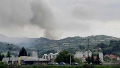 PONOVO GORI DEPONIJA KOD UŽICA Gust dim prekrio nebo, vidi se i sa velike daljine