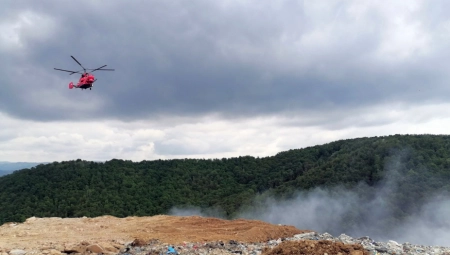 GORI DEPONIJA U UŽICU Stravičan požar, oglasio se MUP: "Poslata dva helikoptera" (FOTO)