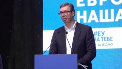 VUČIĆEVE REČI DOČEKANE GROMOGLASNIM APLAUZOM Srbija će biti na evropskom putu bilo to popularno ili ne, to je naša pozicija koja se neće menjati (FOTO/VIDEO)