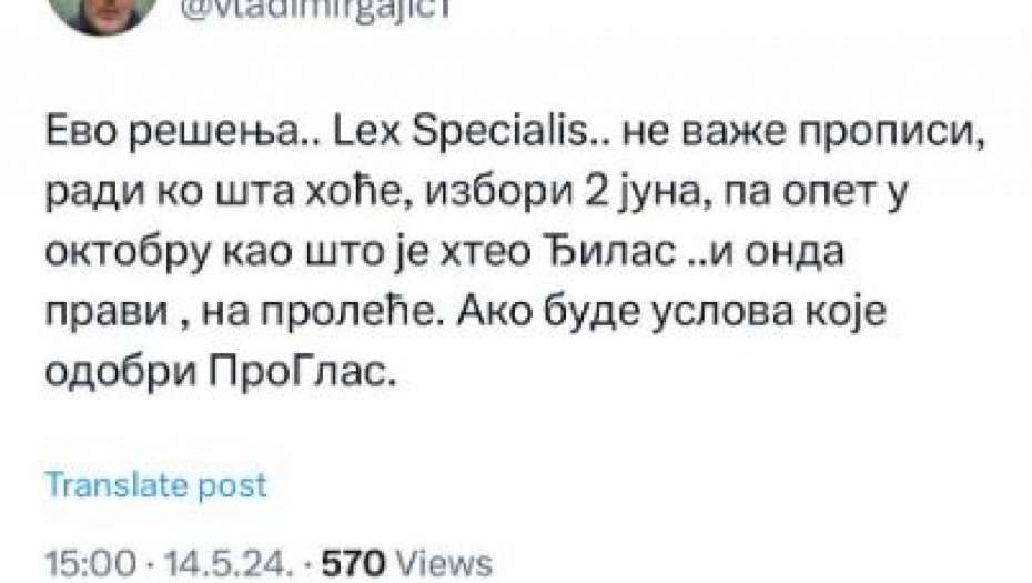 GAJIĆ RAZVALIO OPOZICIJU Skupština im usvojila sve što su tražili, više ne znaju šta bi sami od sebe