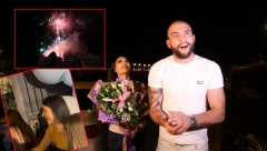SPEKTAKULARAN VATROMET IZNAD VILE RAŽNATOVIĆA! Stigla i Anastasija iz Sevilje, gosti blokirali ulicu, dirljivi prizori!