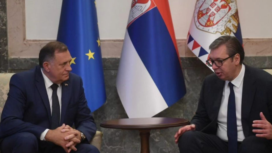 VUČIĆ RAZGOVARAO SA DODIKOM "Srbija i Republika Srpska će se 23. maja zajednički boriti za istinu i ponos srpskog naroda" (FOTO)