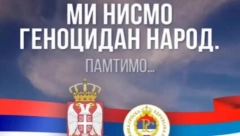 MOĆNA PORUKA PREDSEDNIKA VUČIĆA Mi nismo genocidan narod. Pamtimo... Ponosna Srbija i Srpska!