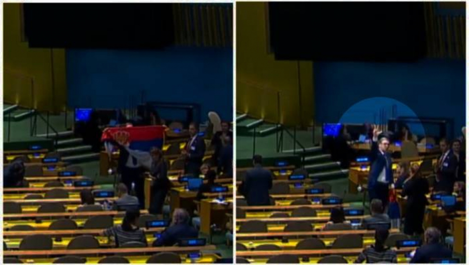 TRI PRSTA I SRPSKA TROBOJKA Predsednik Vučić jasan i glasan nakon nepravde koja nam je učinjena u UN
