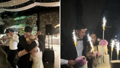 ISPLIVALE FOTKE SA TAJNE SVADBE SINA ISIDORE BJELICE! Gala slavlje u Beogradu, sve održano u tajnosti, mlada blista u venčanici!