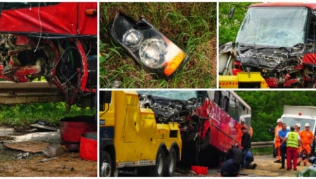 KRV I SRČA SVUDA PO PUTU Jezive scene na mestu UŽASNE NESREĆE kod Mladenovca, 1 poginuo, 37 povređeno