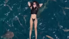 POZNATU GLUMICU OKRUŽILE AJKULE, ONA URADILA NEZAMISLIVO Snimak zapalio društvene mreže, mnogi joj savetuju da to više ne radi