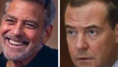 "NETALENTOVANI DŽORDŽ KLUNI BI DA HAPSI RUSKE NOVINARE"! Medvedev najoštrije odgovorio glumcu: Pisaće od "sumraka do svitanja"