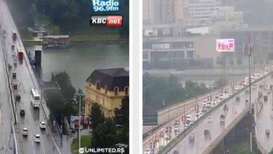 PLJUŠTI KIŠA U BEOGRADU, A SAOBRAĆAJ MILI! Ove deonice definitivno za IZBEGAVANJE! (FOTO)