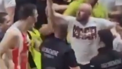 HAOS IZ DRUGOG UGLA Navijači Zvezde krenuli u teren, veliki gest Luke Mitrovića (VIDEO)