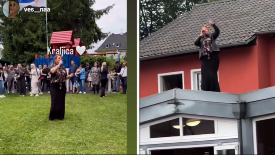 ĆANA PEVALA NA KROVU U PORTI HRAMA! Snimak izazvao haos u regionu, orila se čuvena srpska pesma: "Ljudi su negodovali!"