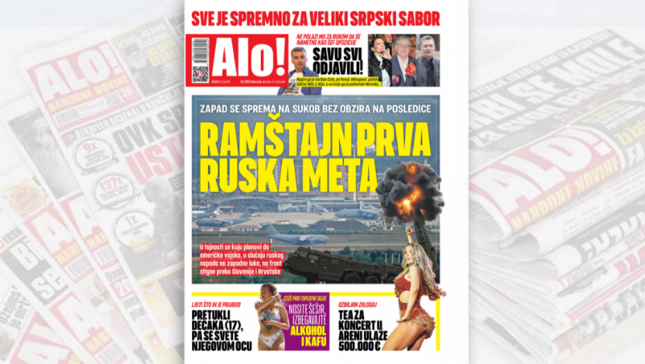 RAMŠTAJN PRVA RUSKA META! Zapad se sprema na sukob bez obzira na posledice