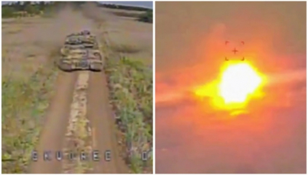 RUSI RAZORILI TEŠKO AMERIČKO NAORUŽANJE Snimak sa prve linije fronta prikazuje kako M1 Abrams i Bredli nestaju u eksploziji (VIDEO)