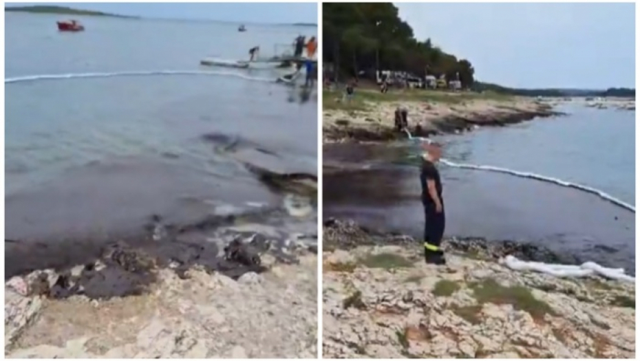 EKOLOŠKA KATASTROFA NA JADRANU Sumnja se da je cisterna izlila naftu kod Hrvatske (FOTO/VIDEO)