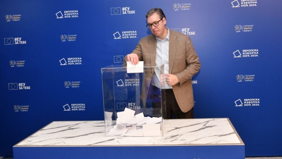 VUČIĆ OBAVIO SIMBOLIČNO GLASANJE Završava se ciklus glasanja za EP